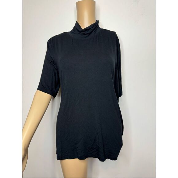 Brand New Avec Les Filles Open-Back Mock-Neck Top Women’s Large - Picture 1 of 5